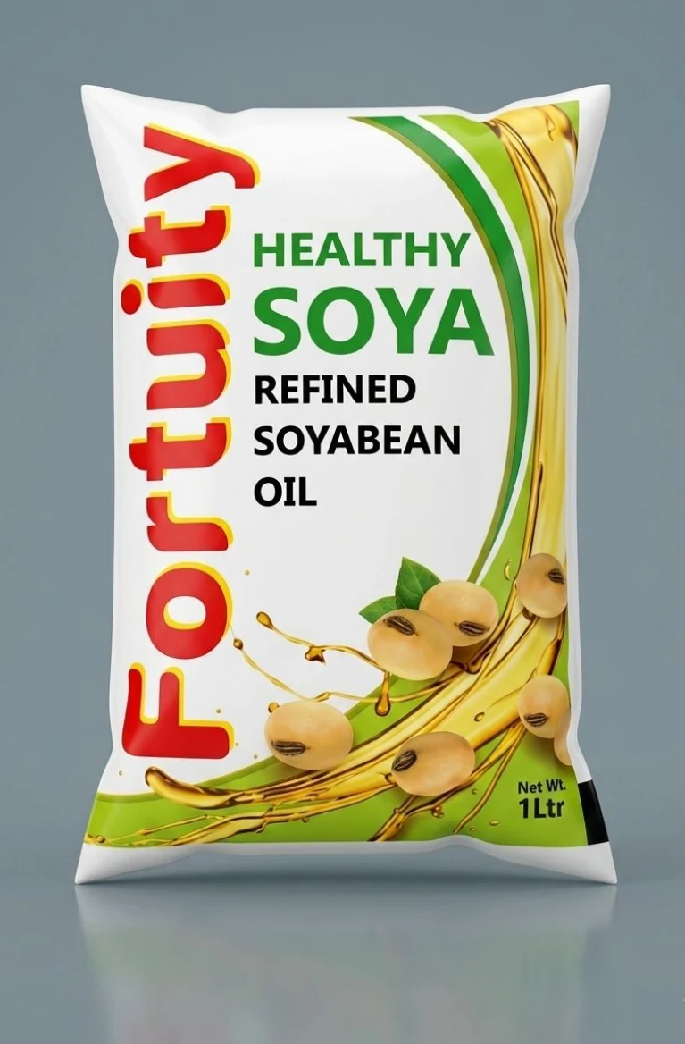 Fortuity Healthy Soya Refined Soyabean Oil 1 litre pouch